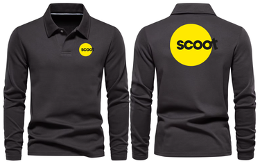 SCOOT AIRLINES LONG SLEEVE POLO